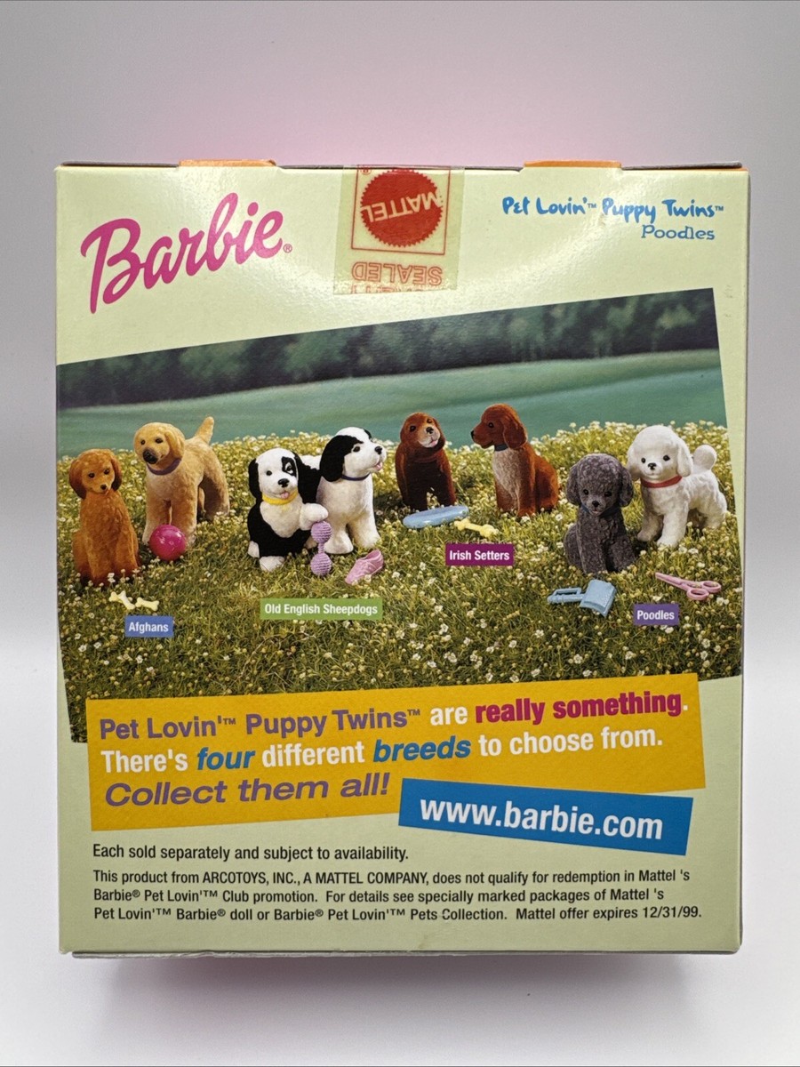 RARE 2000 Mattel Pet Lovin' Puppy Twins Poodles - New in Box | eBay