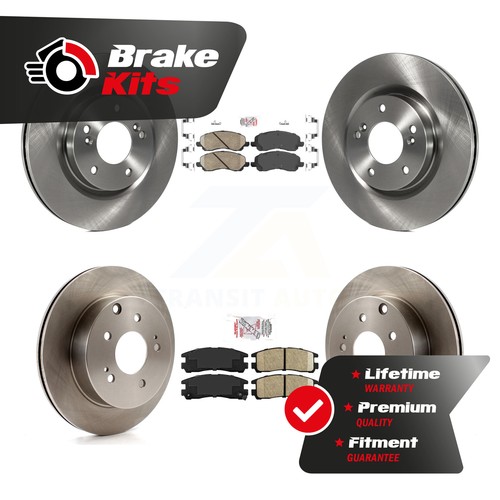2006 Mitsubishi Eclipse Brakes Complete Front & Rear Drilled & Slotted Brake Rotors & Ceramic Pad Kit For Mitsubishi Galant/Eclipse Brake Kit - Foto 8