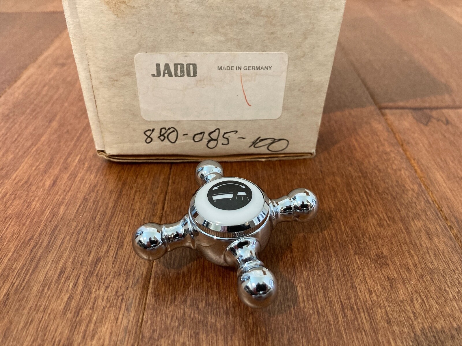 JADO PORCELAIN SHOWER DIVERTER TUB REPLACEMENT CROSS KNOB HANDLE POLISHED CHROME eBay