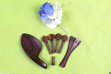 4/4 Violin Tailpiece Violin peg Chin rest End pin Rosewood Violin parts 1763