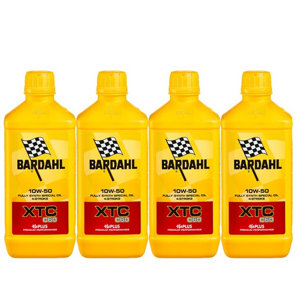 4 Liter MotoröL FüR Moto 4T Bardahl Bardhal XTC 10W50 100% Synthetisch Jaso MA2-image