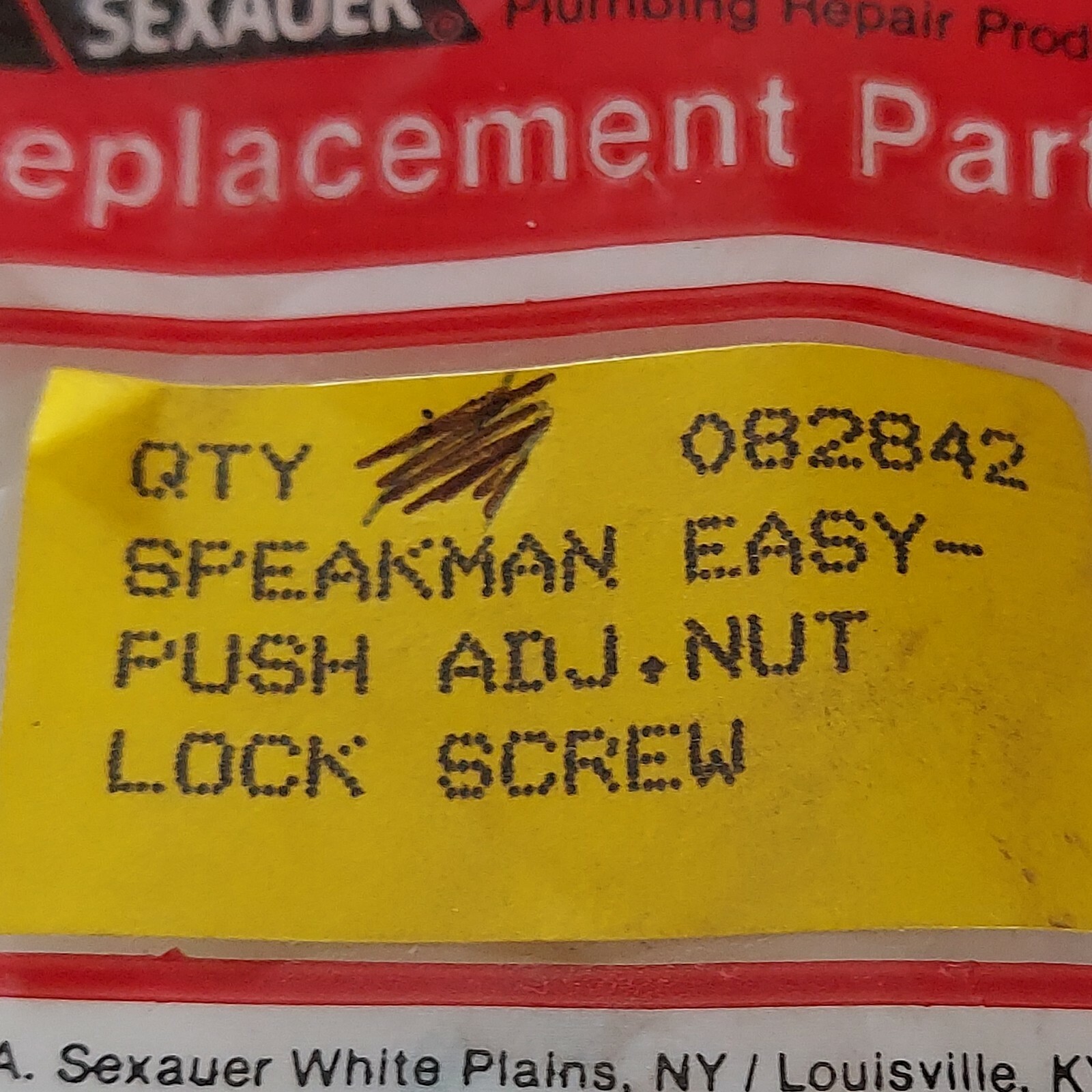Lot of 3 - SEXAUER Replacement Part 082842. Speakman Faucet Set Screw 48-0102-MO