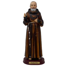 Padre Pio 12 Inch Resin Statue Imagen Finely Made Detailed 4656