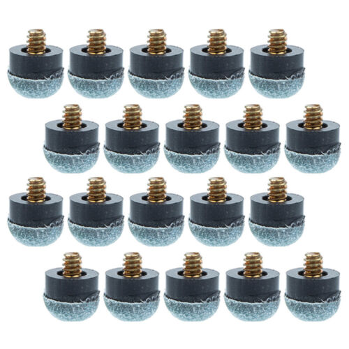  20 Pcs Cue Stick Tips for Billiard Supplies Parts Pool Screw - Picture 1 of 12