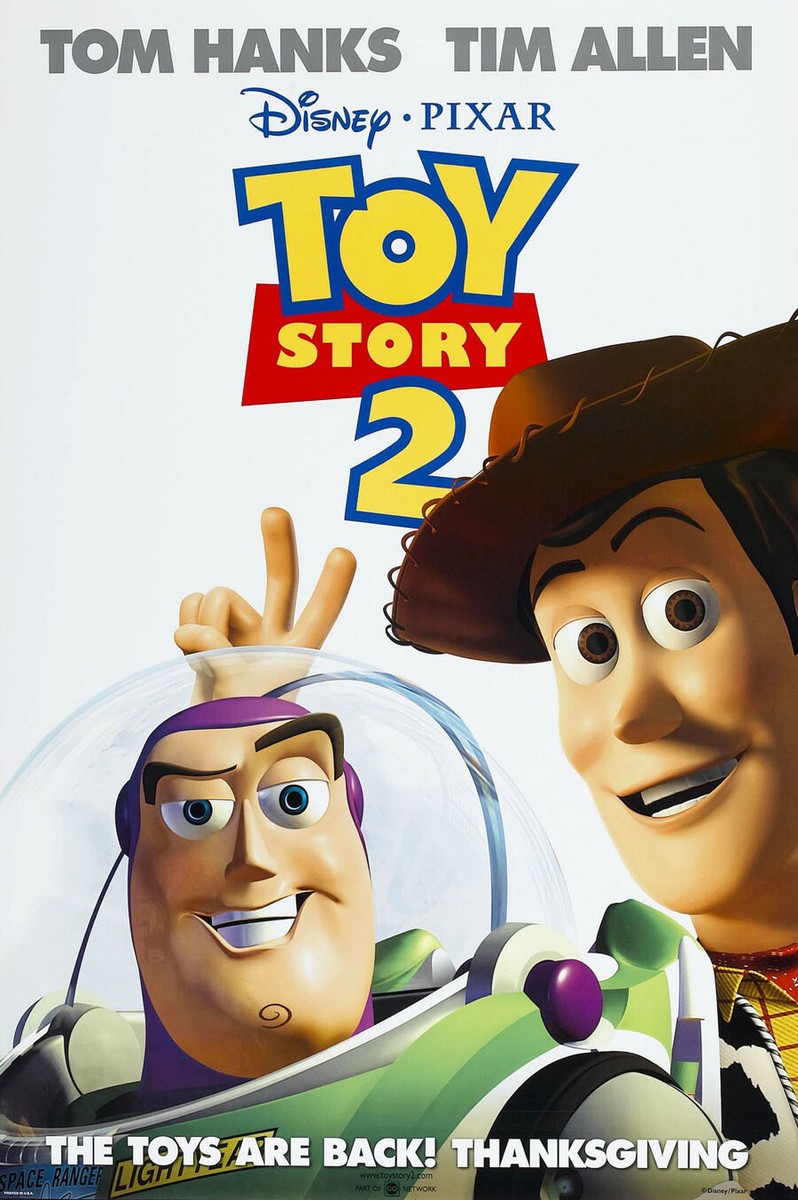 TOY STORY 2 MOVIE POSTER 2 Sided ORIGINAL 27x40 DISNEY TIM ALLEN