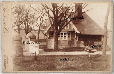 KABINETTKARTE GLASGOW GATE HOUSE LODGE FORBES SCHOTTLAND ANTIKES FOTO LAND