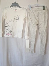 New Carter's Girls Sheep Pajama 2pc Set Snug fit Long Sleeve Long Pants Toddler