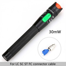 30MW Metal Fiber Optic Visual Fault Locator Red Laser Cable Tester Test Tool