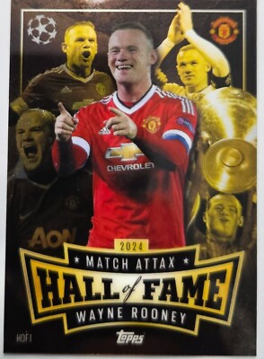Topps Match Attax Champions League 2024-25 HOF 1	Hall of Fame 	 Wayne Rooney 	