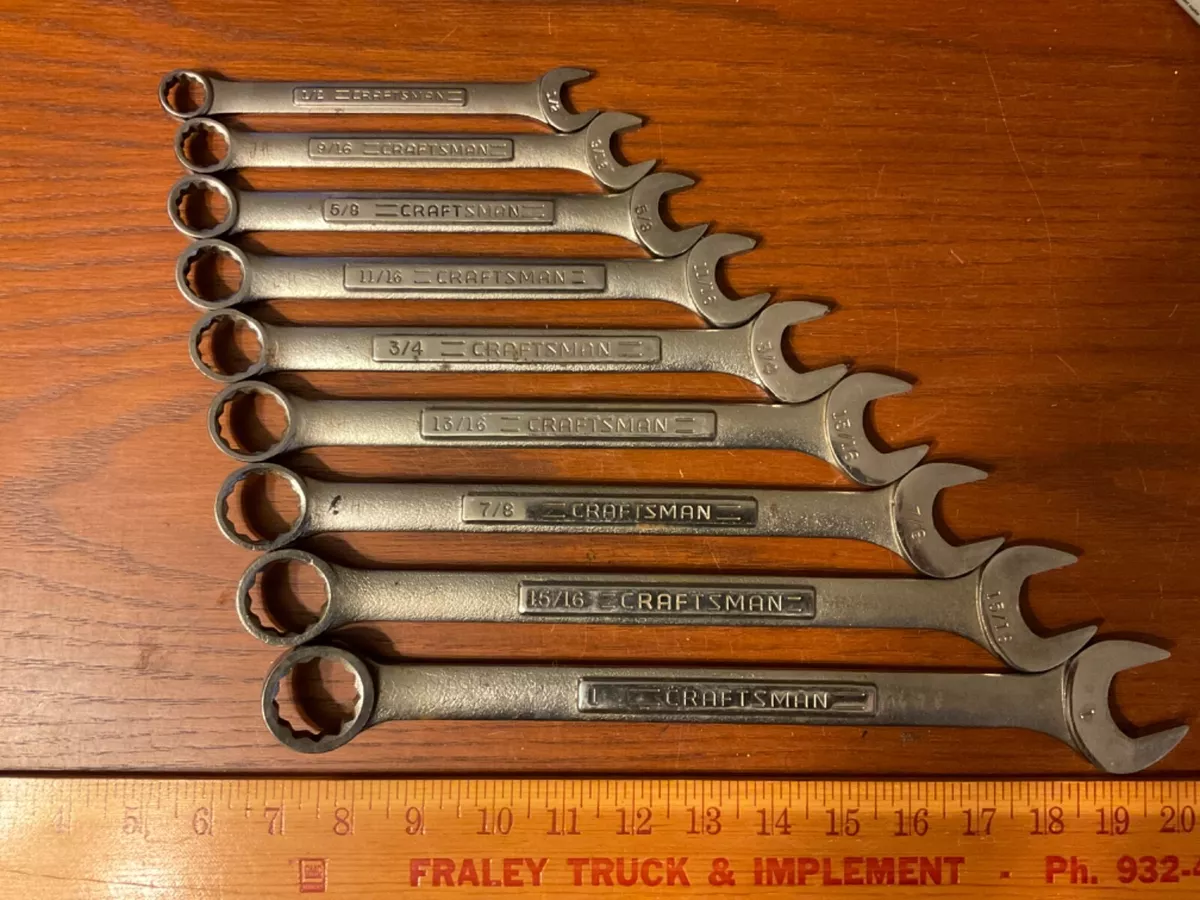 Craftsman 9 pc combination outlet wrench set