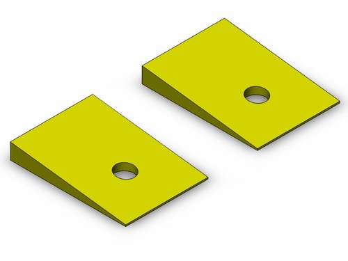 Clayton Off Road COR-1201207 Jeep Cherokee 7 Degree Shim 1984-2001 XJ - Foto 2 di 9