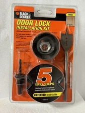 BLACK & DECKER WOODEN DOOR LOCK INSTALLATION KIT SET 2 1/8 HOLE SAW # 79-352