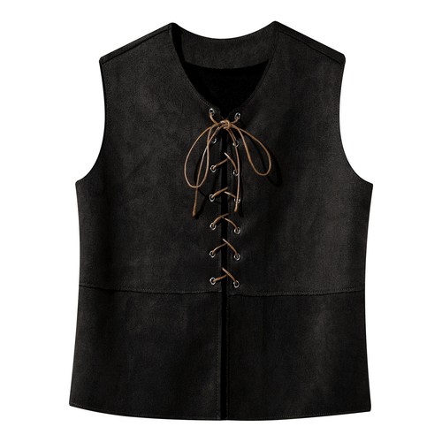 UK Kid Boy/Girls Medieval Pirate Vest Halloween Steampunk Renaissance Waistcoat - Picture 30 of 53