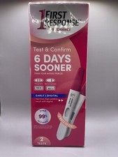 First Response Pregnancy Test And Confirm Kit 2 Tests, Exp 12/6/2025 Free Ship 