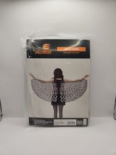 Happy Halloween Black Fabric Raven Wings Halloween Costume Accessory Dress Up