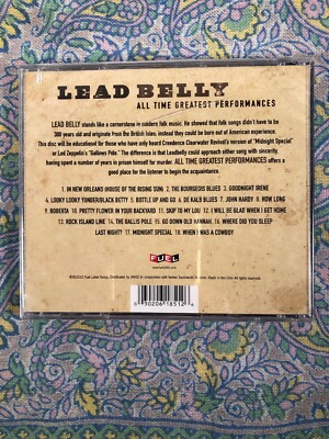 All Time Greatest Performances by Lead Belly (CD, Sep-2010, Fuel