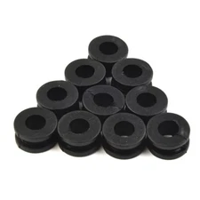 10 Pieces Universal  Motorcycle Rubber Grommet Mount Set Side Cover Fender Black