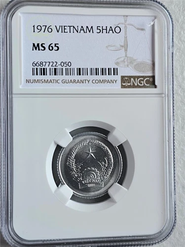 Vietnam 5 Hao 1976 NGC MS 65