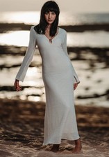 ZARA WOMAN size M, L CROCHET MIDI DRESS ECRU | 0387/054/712 NWT