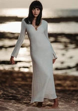 ZARA WOMAN size M, L CROCHET MIDI DRESS ECRU | 0387/054/712 NWT