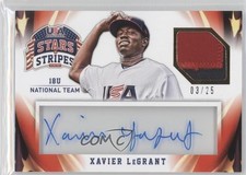 2015 Stars and Stripes Materials Signatures Prime 3/25 Xavier Legrant Auto 0a1