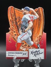 Stephen Strasburg 2019 Panini Leather & Lumber Gloves Die-Cut Blue /25 Nats #19