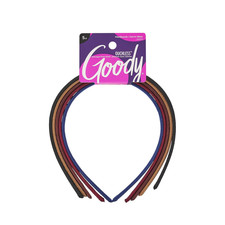 Goody Ouchless Shoestring Headbands, 5 Ct, Assorted Colors, Stylish  Lightweigh