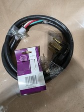 SMART CHOICE 6' 30 Amp 4 Wire Electric Dryer Power Cord Black