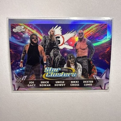 2026 Cosmic Chrome WWE GACY ROWAN HOWDY CROSS LUMIS Star Clusters #SC-11