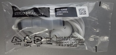 Samsung Stereo Headset EO-IG955 AKG Earbuds White OEM New Sealed