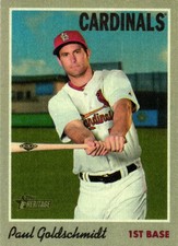 2019 Topps Heritage #8 Paul Goldschmidt 1970 Cloth Stickers