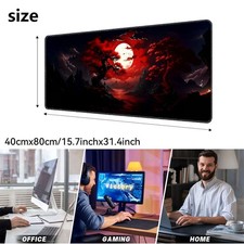 40 90cm 1pc Extra-Large Non-Slip Rubber Gaming Mouse Pad, Desk Mat, Gaming Mat,