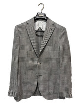 BARBA NAPOLI Blazer Jacket Size 38 US 48 EU Blue Prince of Wales Made in Italy