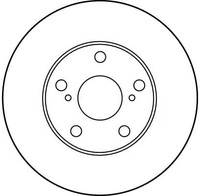 2Er Set Bremsscheiben TRW Automotive DF1431 Holden 43512-06020 43512-06030