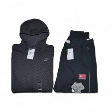 Nike Men's 2 PC Bulldog Sweatsuit Size 2XL Box Logo Tracksuit Gift Set NWT