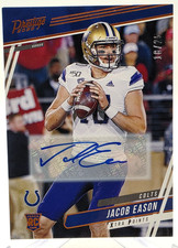 2020 Panini Prestige JACOB EASON Rookie Card Colts Xtra Points Orange /25 Auto. rookie card picture