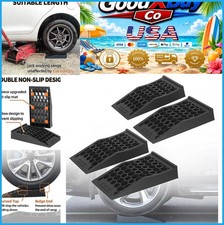 Car Ramps 6 Ton 17 Inch Low Profile Service Ramp 2.44 Inch Lift Pp Anti Slip