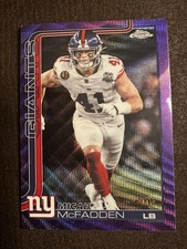Topps Chrome Purple Refractor Micah McFadden /75 New York Giants NFL Card  #232