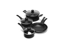 Cook Tools 8-Piece Cookware Set - Black Non-Stick Pots & Pans - NEW in Box