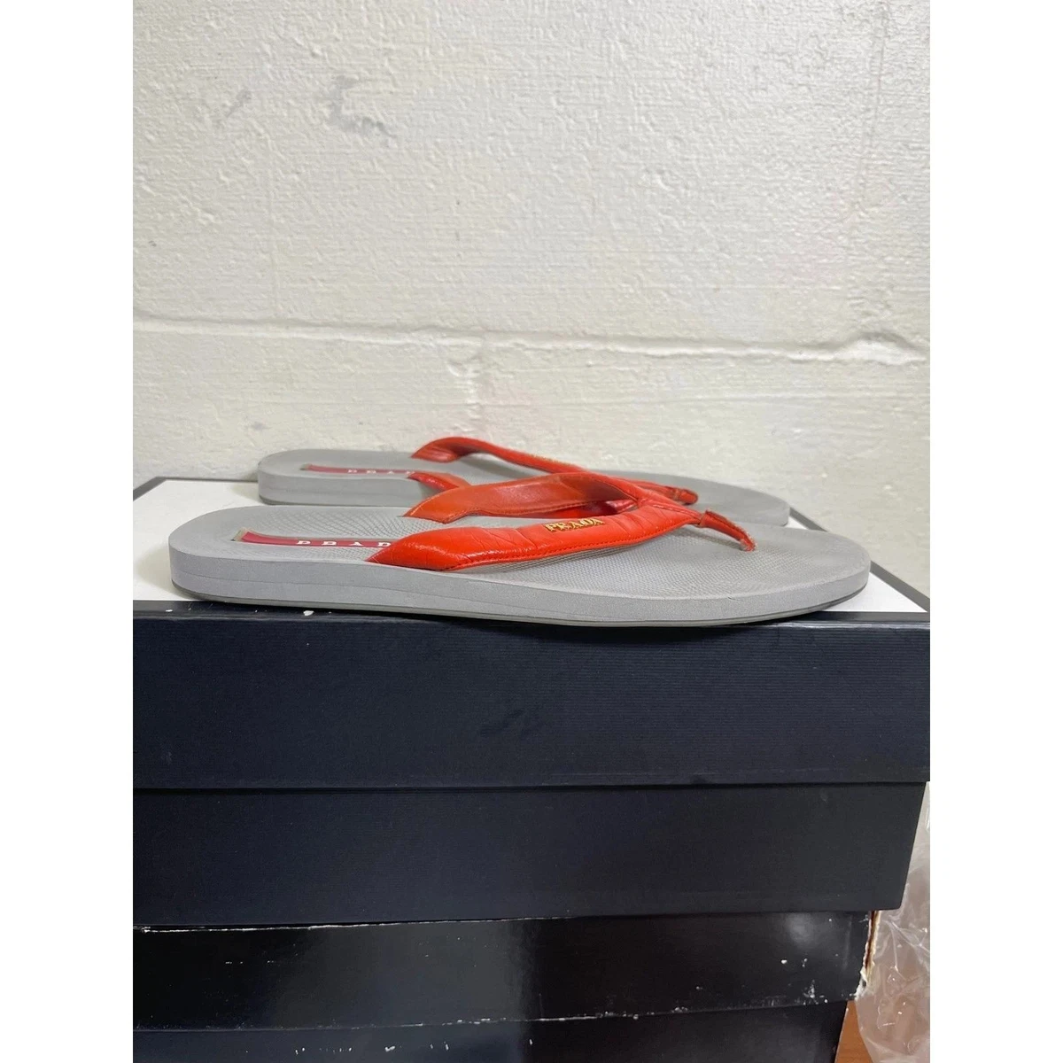 PRADA Women's Flip Flop Upper Leather Sandals for sale | eBay