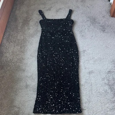 MissOrd Black Sequin Dress SIZE L