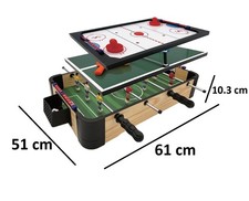 Mini Foosball Wooden Table Top Football Soccer Game Set Kids Family Desktop Toy