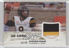 2018 Upper Deck CFL UD Game Jersey Patch 13/25 Jeremiah Masoli #GJ-MA Patch i9i
