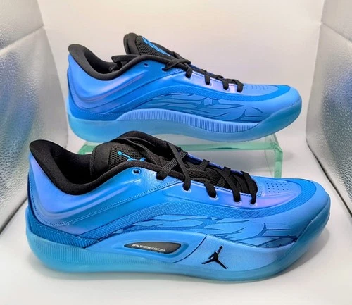 Nike Air Zoom Jordan Zion 4 Iridescent Blue Turnschuhe In Größe UK 10 Brandneu