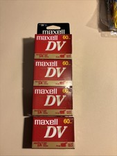 Maxwell Mini DV 60 Minute Digital Video Cassettes - Set Of Four -Sealed