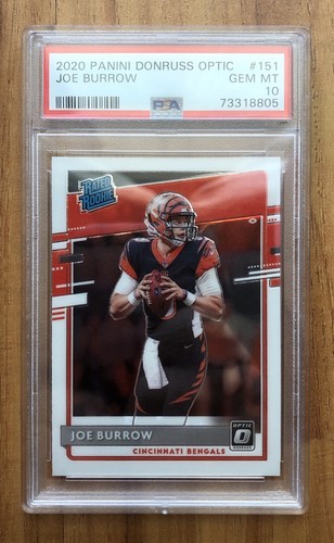 2020 Panini Donruss Optic - Rated Rookies Joe Burrow #151 RC PSA 10