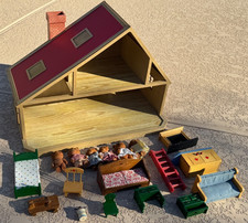 VINTAGE EPOCH SYLVANIAN FAMILIES DELUXE FAMILY & TREE HOUSE FURNITURE & FIGURES