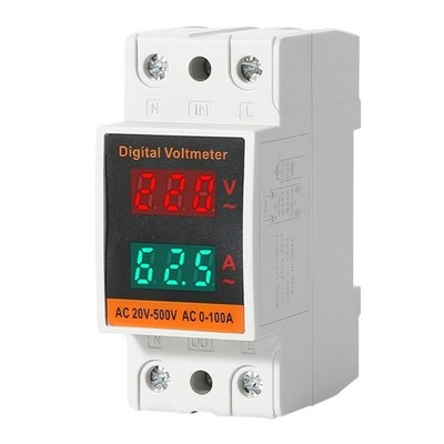 Voltages Current Measurement Device with LCD Screen Plastic Voltages Current
