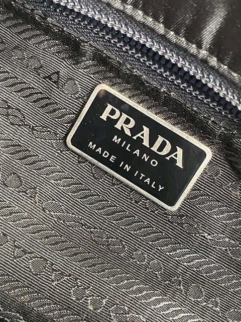 Prada Mini Tote Bag B6245 Black Tessuto Nylon Vintage Authentic thumbnail 8