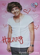 Harry Styles One Direction Wall POSTER Centerfold 3206A  1D on back